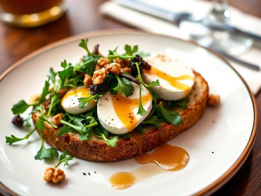 Salade de chèvre chaud au miel