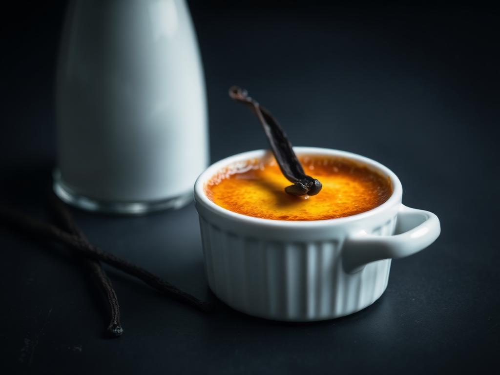 Crème brûlée à la vanille de Madagascar