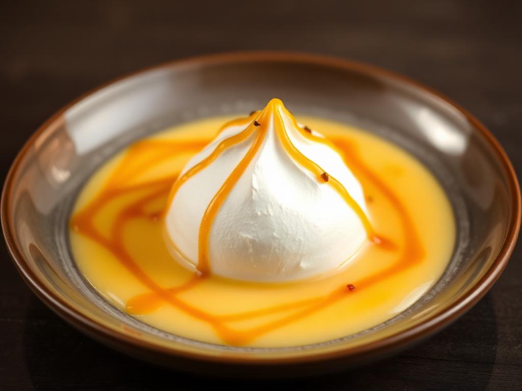 Île flottante, pralin maison